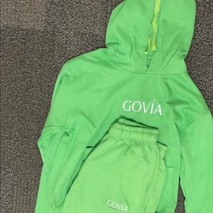 Lime green sweatsuit